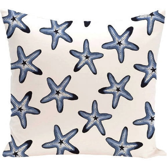 E by Design Beach Vacation Soft Starfish Decorative Pillow