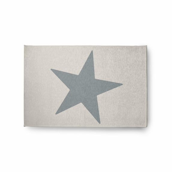 E by Design Big Star Indoor/Outdoor Rug Ligonberry Red and White - 5' x 7'