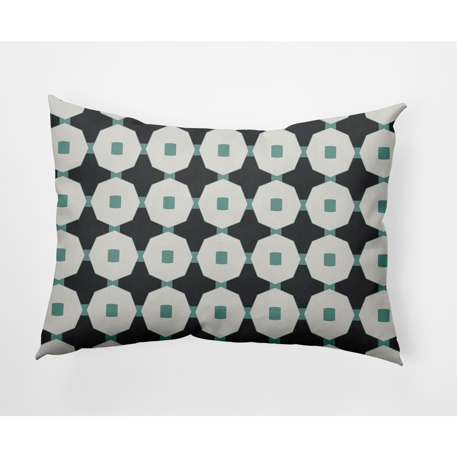 14" x 20" Simply Daisy Button Up Indoor/Outdoor Lumbar Throw Pillow