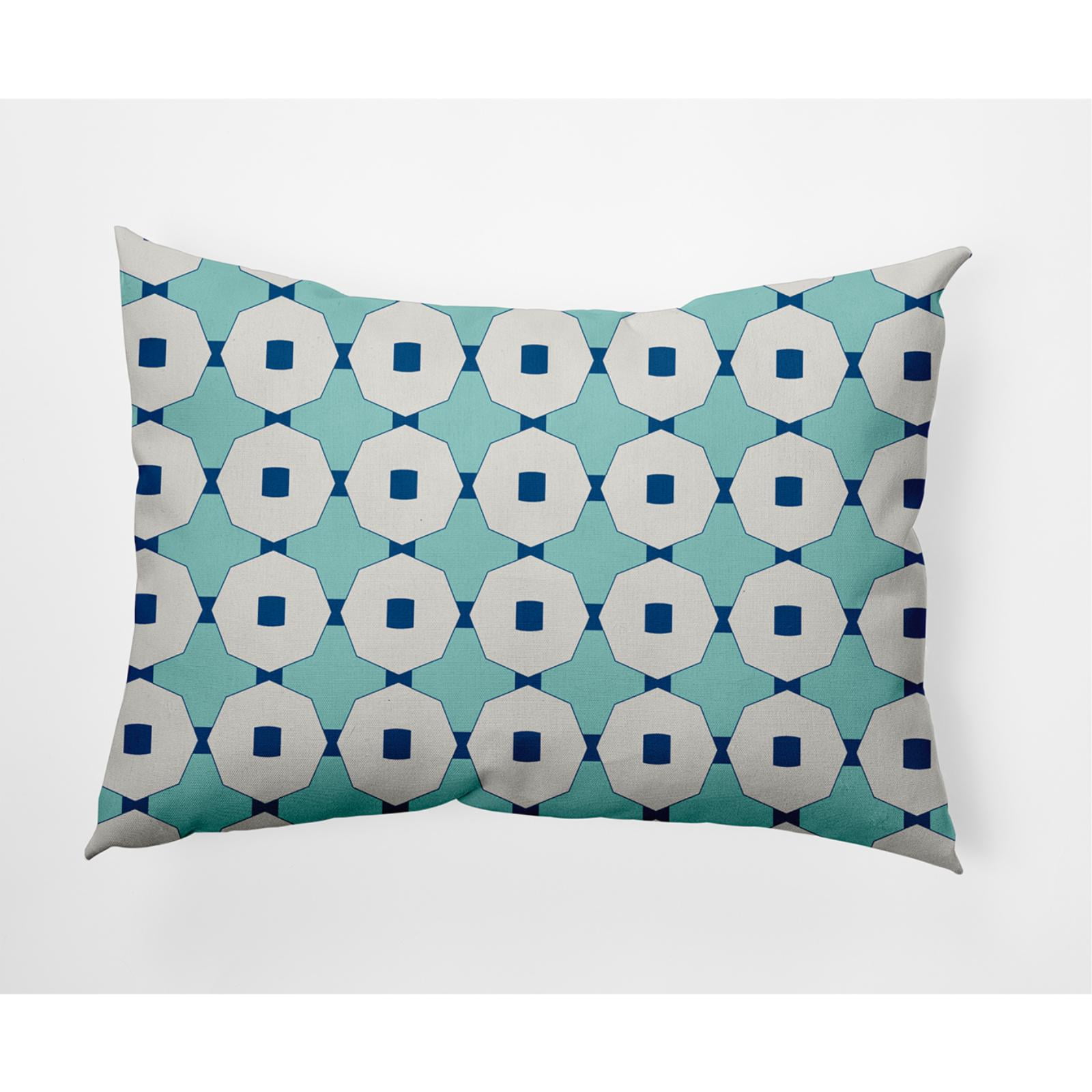 14" x 20" Simply Daisy Button Up Indoor/Outdoor Lumbar Throw Pillow