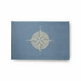 thumbnail image 1 of E by Design Compass Nautical Indoor/Outdoor Rug - Dusty Smoke - 2 x 3 ft., 1 of 3