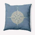thumbnail image 1 of E by Design Compass Nautical Indoor/Outdoor Throw Pillow, 1 of 3