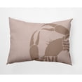 thumbnail image 1 of E by Design Crab Dip Nautical Indoor/Outdoor Lumbar Throw Pillow, 1 of 4