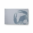 thumbnail image 1 of E by Design Crab Dip Nautical Indoor/Outdoor Rug - Dusty Smoke - 2 x 3 ft., 1 of 3