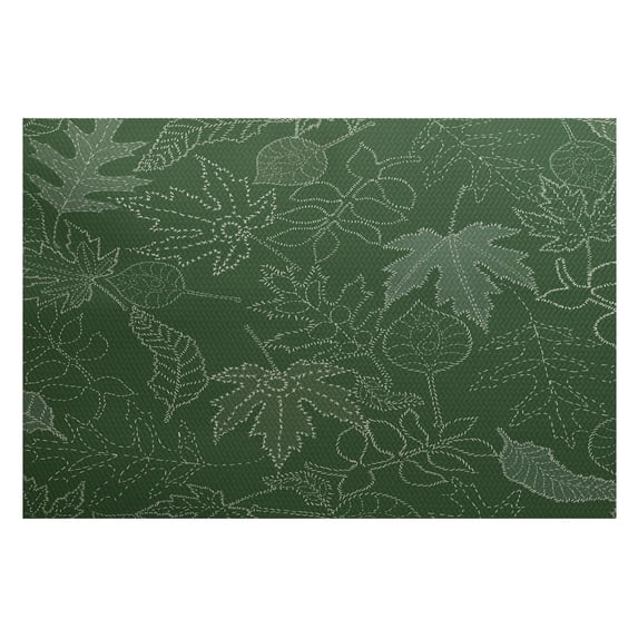 E by Design Dotted Leaves RFN746 Indoor/Outdoor Rug