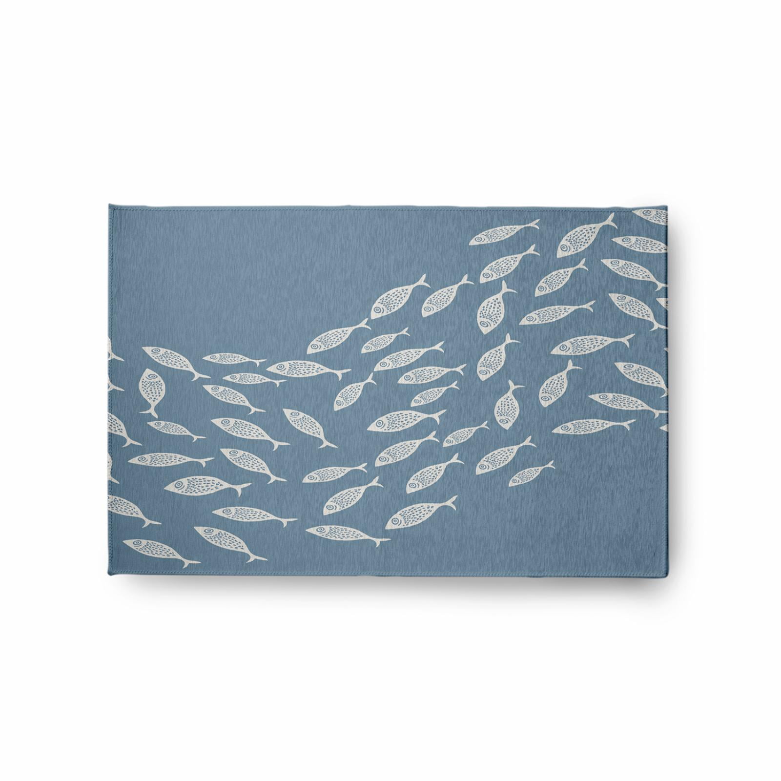 E by Design Escuela Nautical Indoor/Outdoor Rug - Dusty Smoke - 2 x 3 ft.
