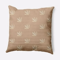 E by Design Feather Pattern Indoor/Outdoor Throw Pillow