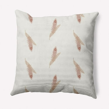 E by Design Feather Stripe Indoor/Outdoor Throw Pillow