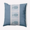 thumbnail image 1 of E by Design Fish Chips Nautical Indoor/Outdoor Throw Pillow, 1 of 3