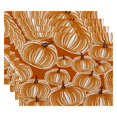 thumbnail image 1 of E by Design Flipping for Fall Pumpkins-A-Plenty Placemat - Set of 4, 1 of 5