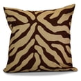 thumbnail image 1 of E by Design Flora and Fauna Animal Stripe Detail Print Outdoor Pillow, 1 of 7