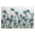 thumbnail image 1 of E by Design Floral Flowers Area Rugs, Blue, 1 of 2