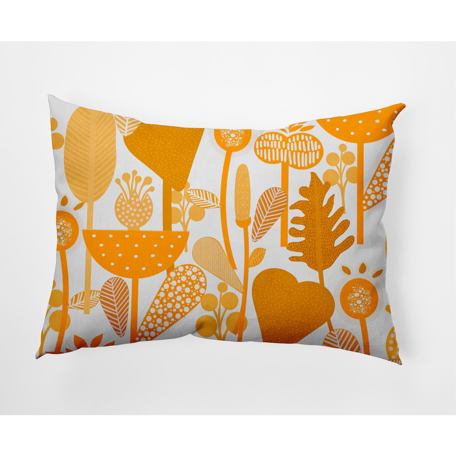 E by Design Flower Forest Indoor/Outdoor Lumbar Throw Pillow