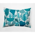 thumbnail image 1 of E by Design Flower Forest Indoor/Outdoor Lumbar Throw Pillow, 1 of 4