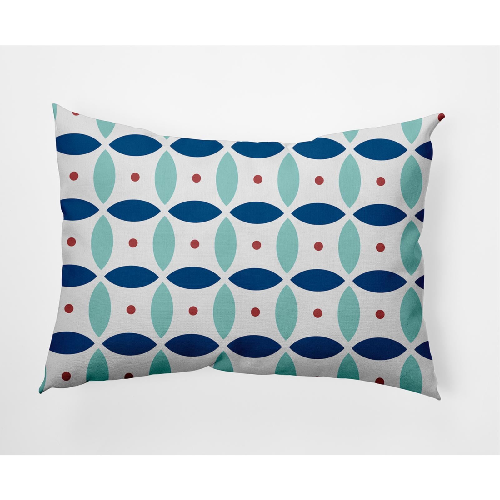 E by Design Geometric Indoor/Outdoor Lumbar Throw Pillow