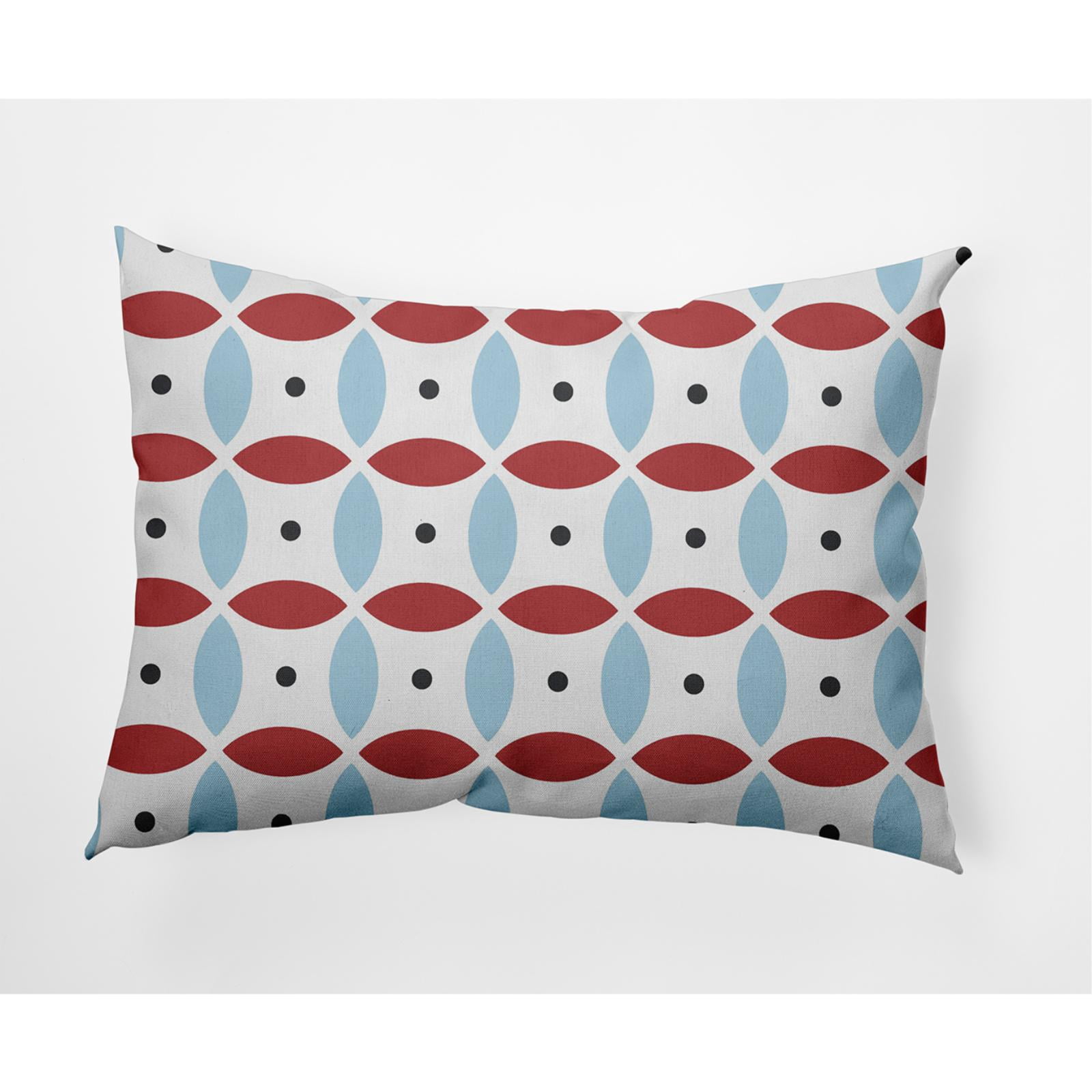 E by Design Geometric Indoor/Outdoor Lumbar Throw Pillow