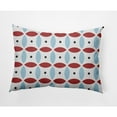 thumbnail image 1 of E by Design Geometric Indoor/Outdoor Lumbar Throw Pillow, 1 of 3