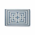 thumbnail image 1 of E by Design Greek New Key Nautical Indoor/Outdoor Rug - Dusty Smoke - 2 x 3 ft., 1 of 3