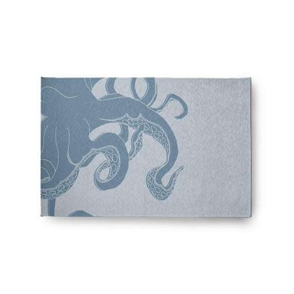 E by Design Gus Nautical Indoor/Outdoor Rug Shark Blue - 5' x 7'