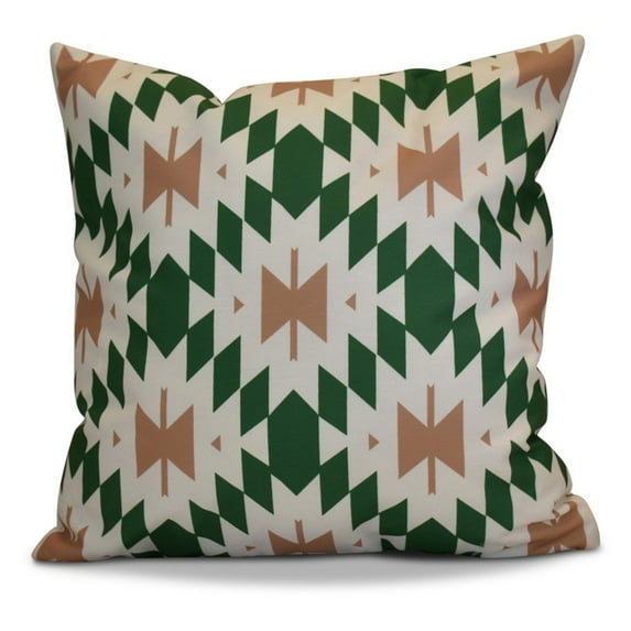 E by Design HH Revival Patna Print Outdoor Pillow