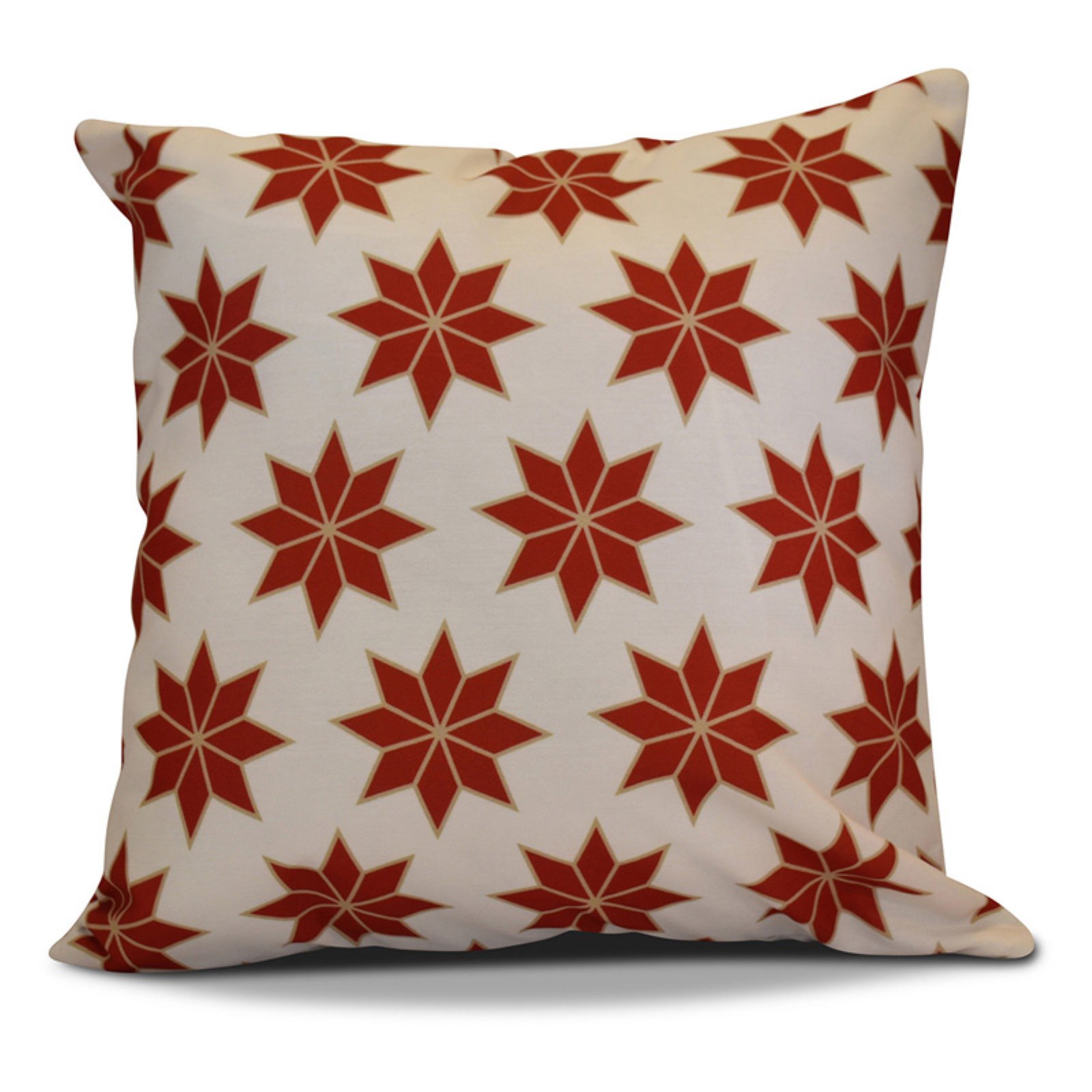 E by Design Holiday Wishes Christmas Stars Geometric Print Outdoor Pillow - image 1 of 10