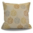 thumbnail image 1 of E by Design Holiday Wishes Painterly Bulbs Print Outdoor Pillow, 1 of 6