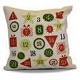 thumbnail image 1 of E by Design Jump For Joy Advent Calendar Print Outdoor Pillow, 1 of 4