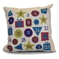thumbnail image 1 of E by Design Jump For Joy Advent Calendar Print Outdoor Pillow, 1 of 4