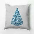 thumbnail image 1 of 16" x 16" Simply Daisy Oh Christmas Tree Polyester Indoor/Outdoor Pillow, Blue (1 Count), 1 of 4