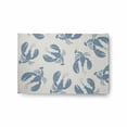 thumbnail image 1 of E by Design Lobster Fest Nautical Indoor/Outdoor Rug Shark Blue - 3' x 5', 1 of 3