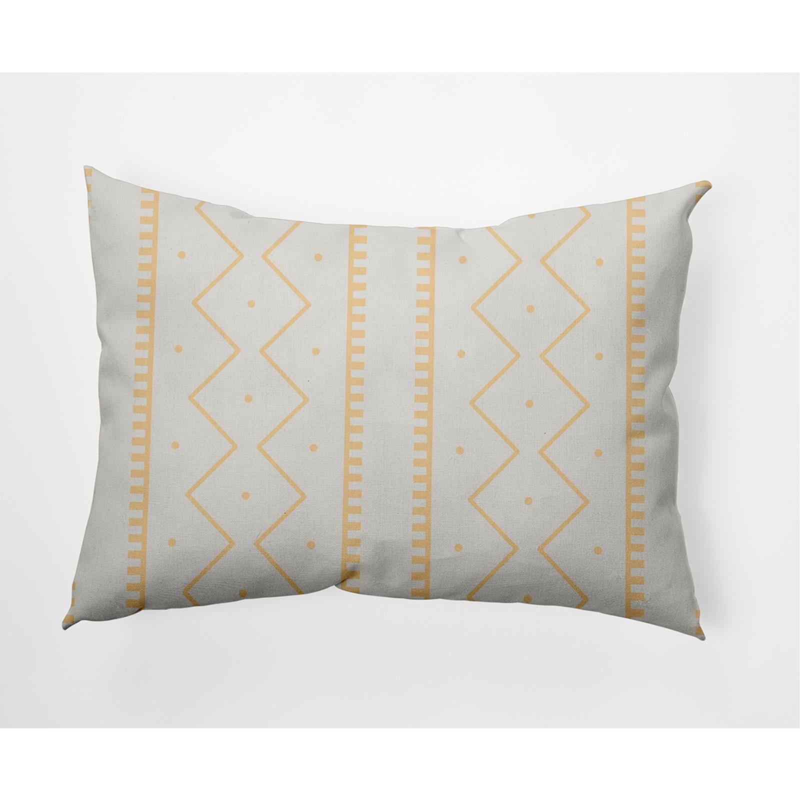 14" x 20" Simply Daisy Mudcloth Indoor/Outdoor Lumbar Throw Pillow