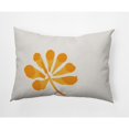 thumbnail image 1 of E by Design Petals Indoor/Outdoor Lumbar Throw Pillow - Yellow, 1 of 3