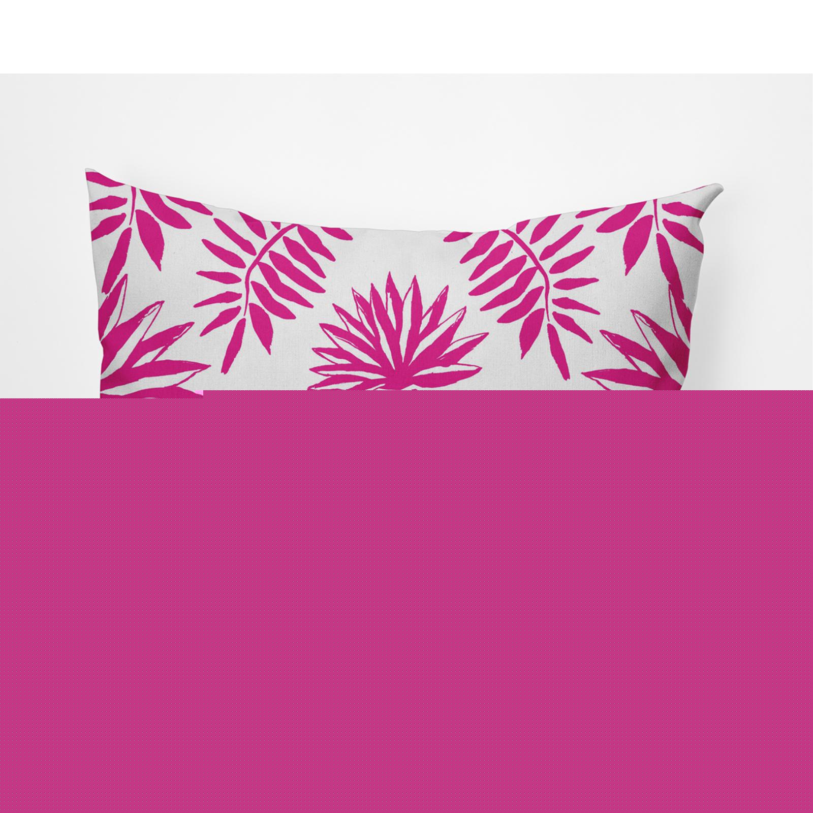 E by Design Pineapple Leaves Indoor/Outdoor Lumbar Throw Pillow