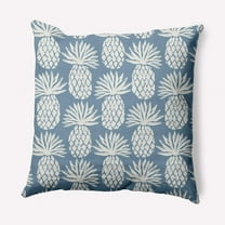 E by Design Pineapple Pattern Nautical Indoor/Outdoor Throw Pillow