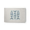 thumbnail image 1 of E by Design Puzzle Fish Nautical Indoor/Outdoor Rug - Dusty Smoke - 2 x 3 ft., 1 of 3