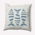 thumbnail image 1 of E by Design Puzzle Fish Nautical Indoor/Outdoor Throw Pillow, 1 of 3