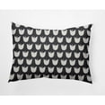 thumbnail image 1 of E by Design Simple Tulip Design Indoor/Outdoor Lumbar Throw Pillow, 1 of 4