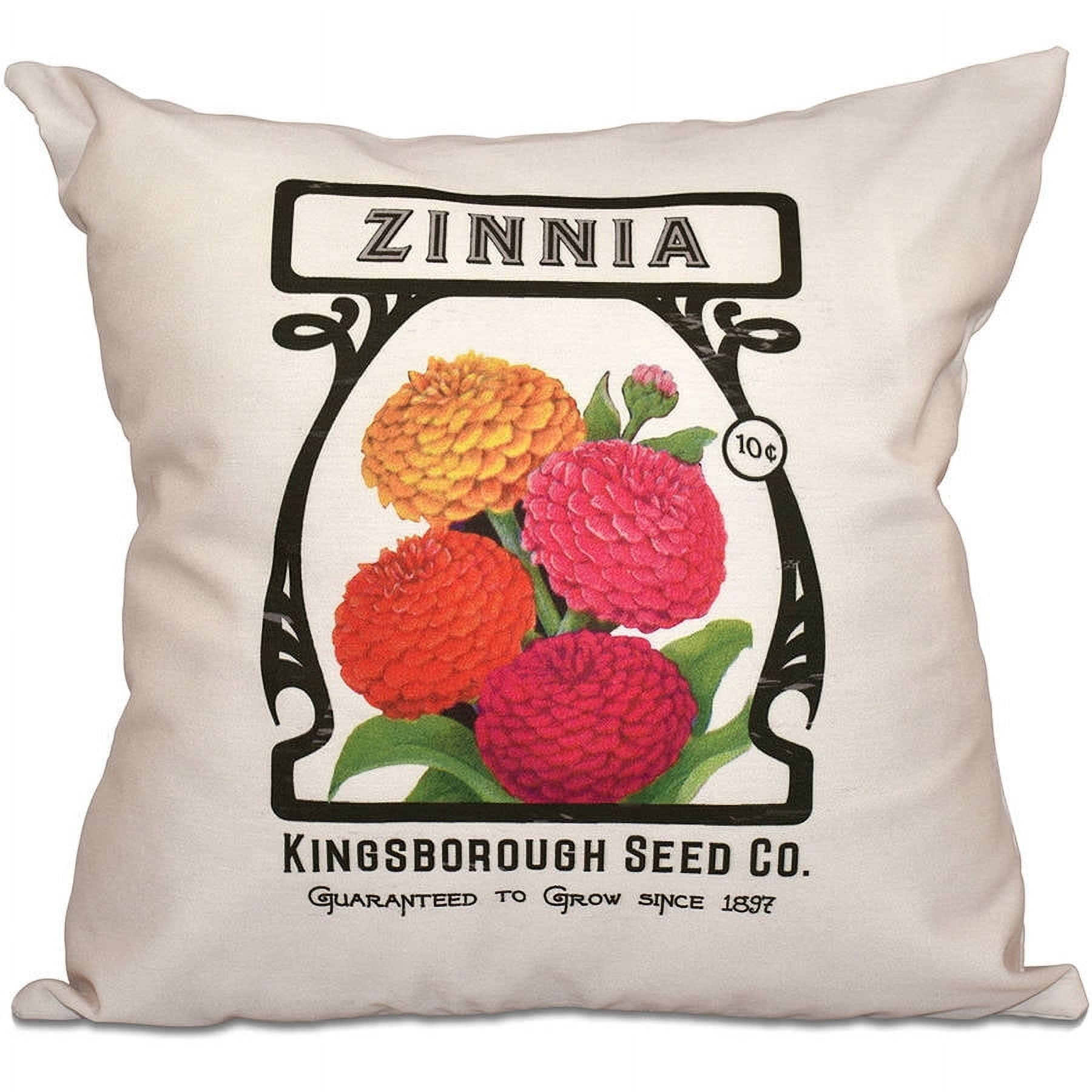 E by Design Simply Daisy 16” x 16” Floral Polyester Decorative Pillow, Hypo-allergenic