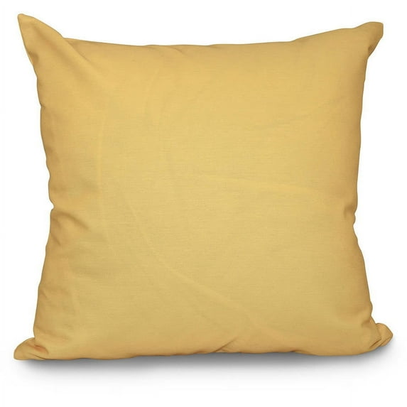 E by Design Simply Daisy 16” x 16” Solid Polyester Decorative Pillow, Hypo-allergenic