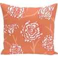 thumbnail image 1 of E by Design Simply Daisy 16” x 16” Spring Floral Outdoor Decorative Pillow, Orange, Polyester, 1 of 1