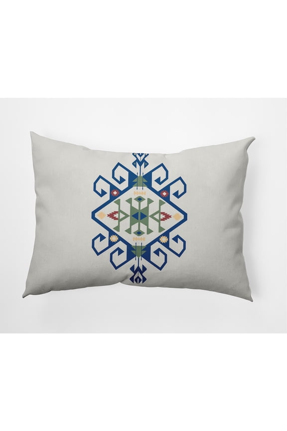 Southwest Medallion Indoor/Outdoor Lumbar Throw Pillow