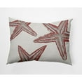 thumbnail image 1 of E by Design Starfish Constellation Nautical Indoor/Outdoor Lumbar Throw Pillow, 1 of 4