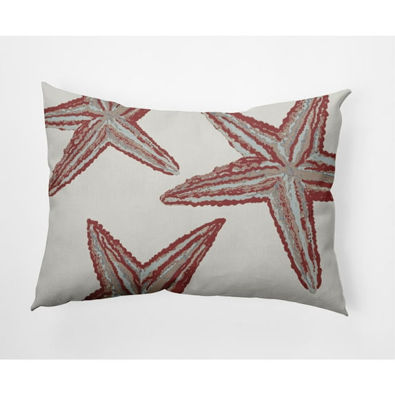 E by Design Starfish Constellation Nautical Indoor/Outdoor Lumbar Throw Pillow