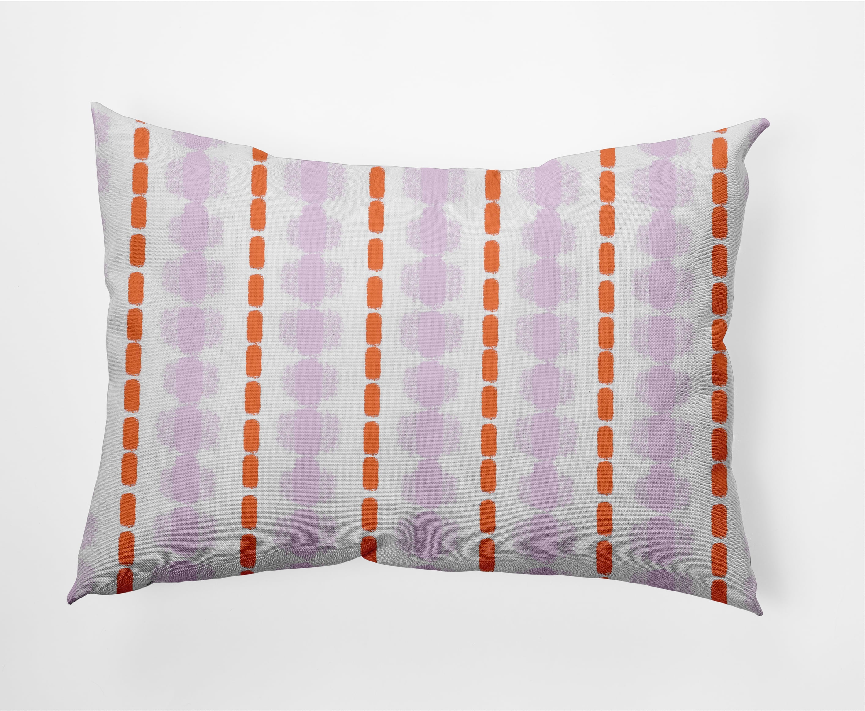 14" x 20" Simply Daisy Watercolor Stripe Indoor/Outdoor Lumbar Throw Pillow