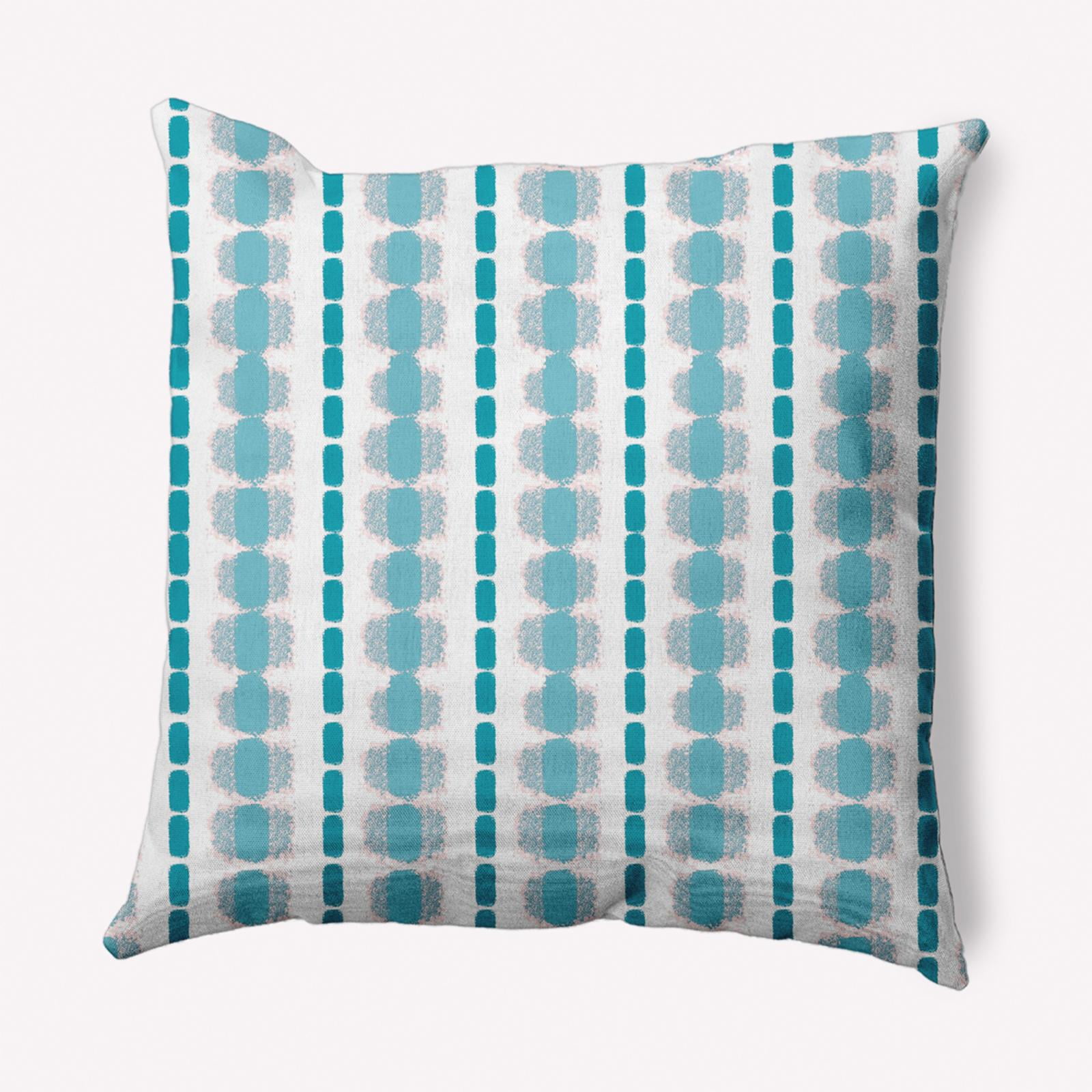 20" x 20" Simply Daisy Watercolor Stripe Indoor/Outdoor Throw Pillow