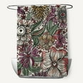 thumbnail image 1 of E by Design Zentangle Shower Curtain, 1 of 3