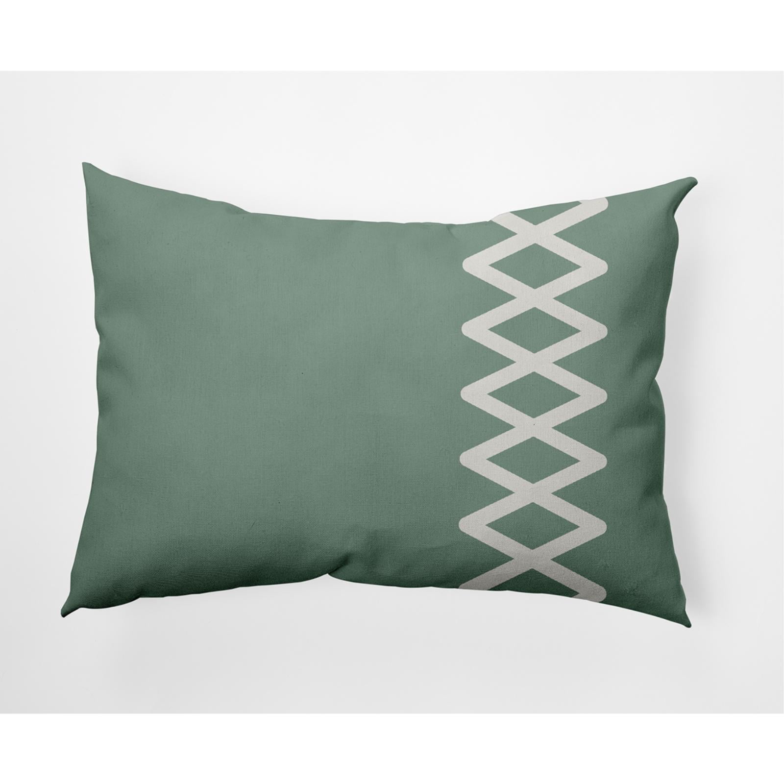 E by Design Zipper Stripe Nautical Indoor/Outdoor Lumbar Throw Pillow