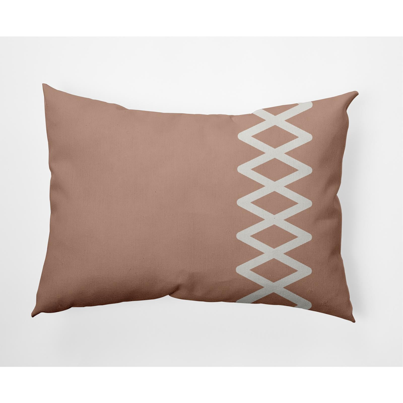 E by Design Zipper Stripe Nautical Indoor/Outdoor Lumbar Throw Pillow