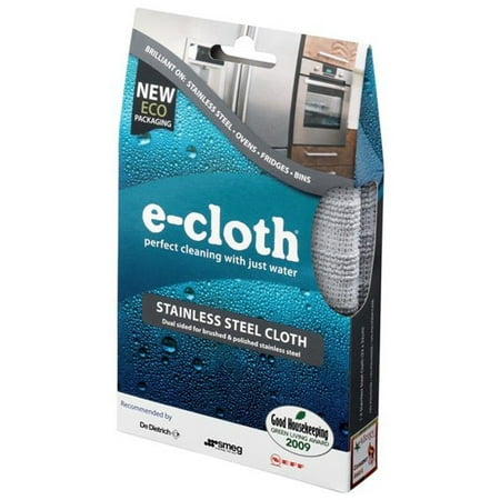 E-Cloth Stainless Steel Microfiber Cleaning Cloth, Gray