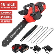 CATGOOD 16 Cordless Chainsaw, 42V Battery Powered Brushless Chainsaw Kit for Tree Trimming, 1350W